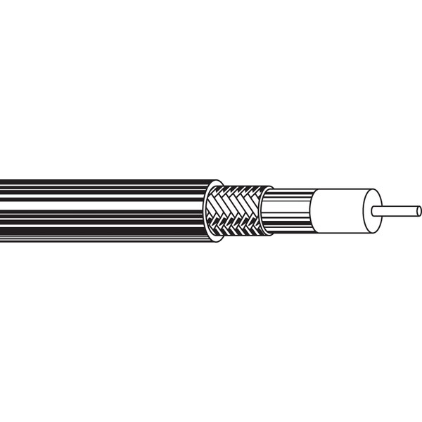 Belden Multi-Conductor Cable, 14 AWG, 1 C, Black, PVC, Solid, 300V AC, Indoor, 1000 ft B1523A - main
